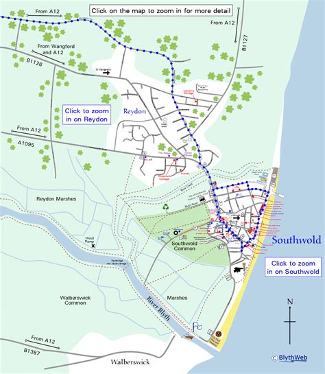 Southwold Town Map Overview