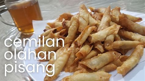 Cara Membuat Cemilan Dari Pisang Dan Kulit Pangsit YouTube