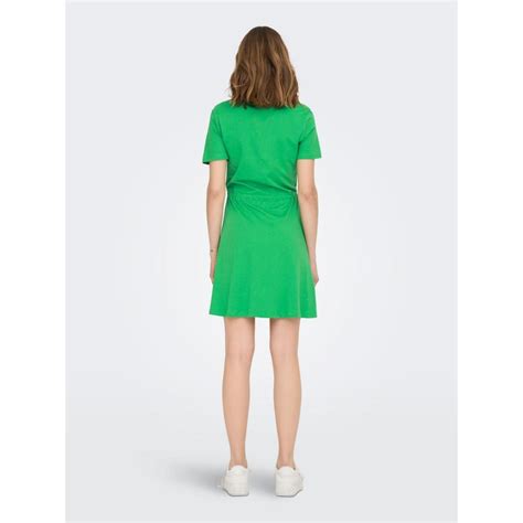 Robe Courte Col En V Manches Courtes Au Dessus Du Genou Vert 3 Suisses