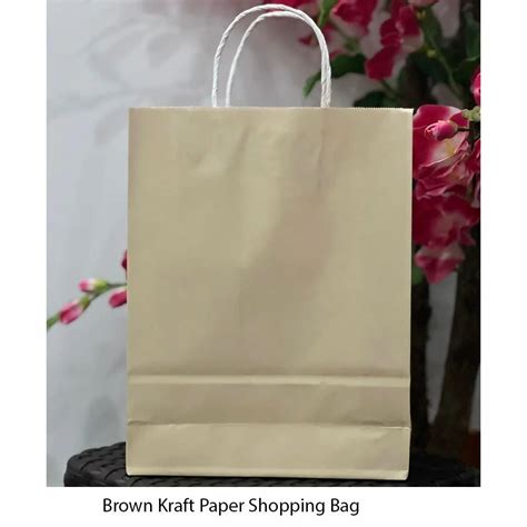 Brown Kraft Paper Shopping Bag Loop Handle Capacity Kg At Rs