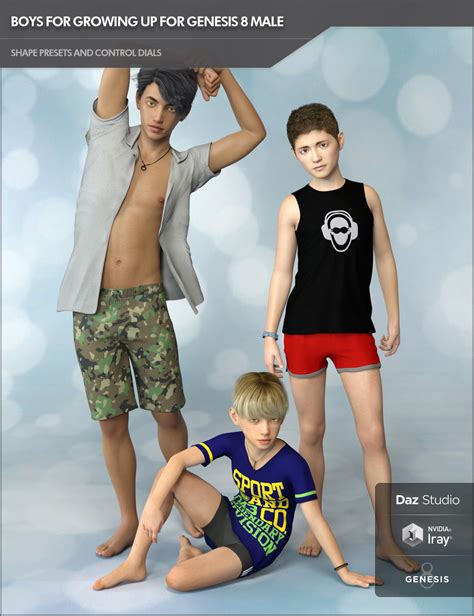 Boys For Growing Up For Genesis 8 Male Daz 3d