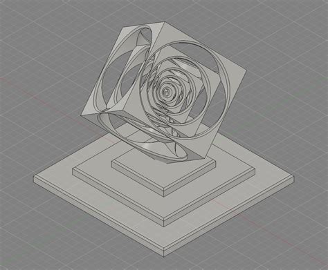 Archivo STL Cubo sobre plataformaPlan de impresión en 3D para