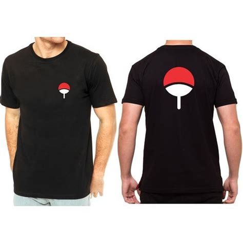 Camiseta Camisa Unissex Naruto Cl Uchiha Leque Sasuke Itachi Sarada