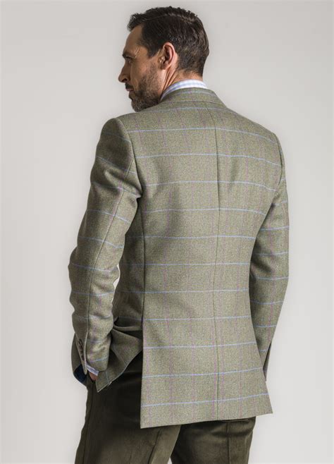 Green Sky Pink Windowpane Jacket Roderick Charles