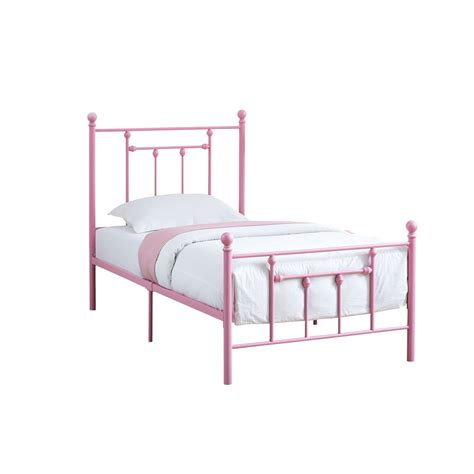 BED - TWIN SIZE / PINK METAL FRAME ONLY - Walmart.com - Walmart.com