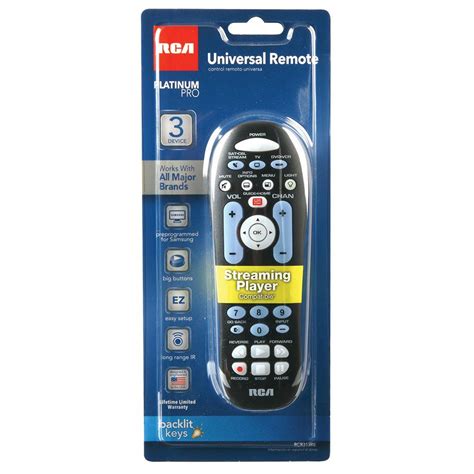 Rca 3 Device Universal Remote Control Black Micro Center