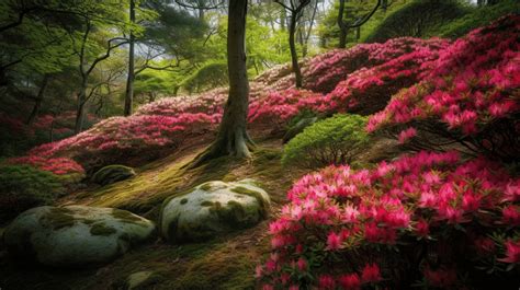 Rhododendron Forest Background Images Hd Pictures And Wallpaper For