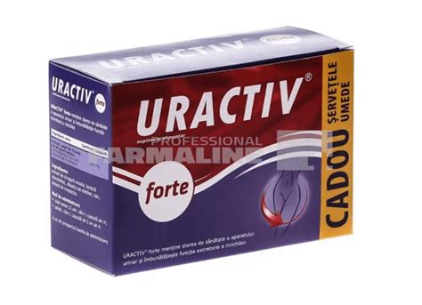 Uractiv Forte 10 Capsule Servetele Umede Cadou La Pret Mic Pfarmaro