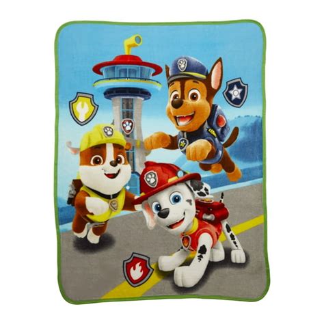 Paw Patrol Kids Fleece Throw Blanket 46” X 60”