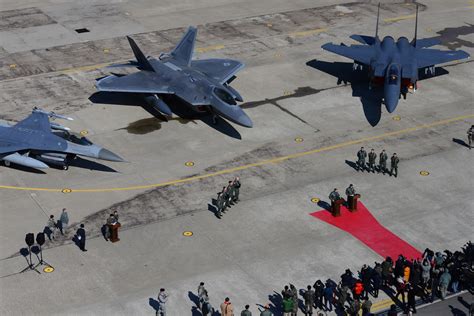 Us Air Force F 22 Raptors Arrive At Osan Air Base Us Indo Pacific