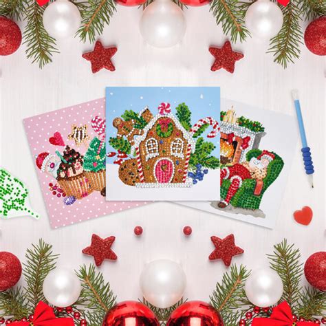 DIY Christmas Cards (3-Pack) – Diamond Art Club