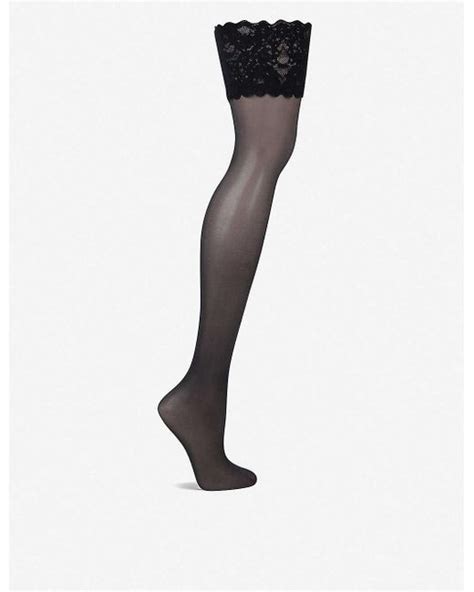 Wolford Satin Touch Hold Ups In Black Lyst