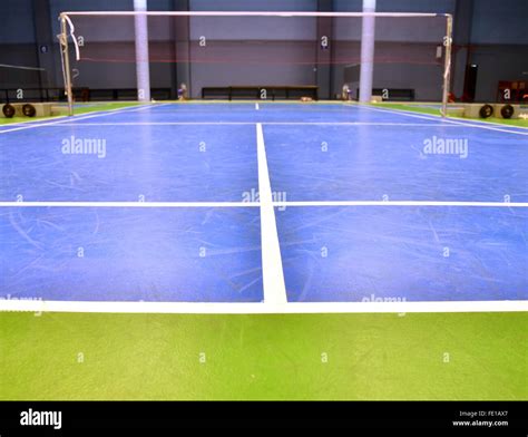 indoor badminton court Stock Photo - Alamy