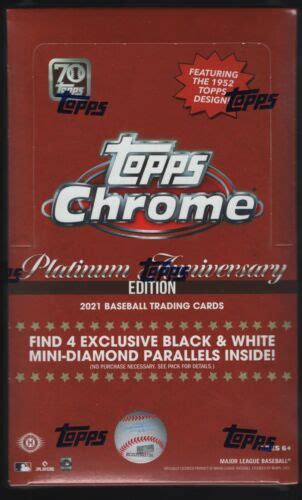 2021 Topps Chrome Baseball Platinum Anniversary Edition Hobby Lite Box