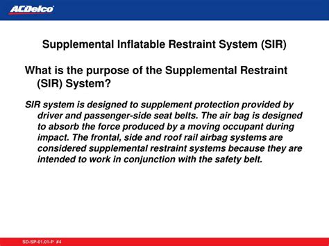 PPT - Supplemental Restraint Systems PowerPoint Presentation, free ...