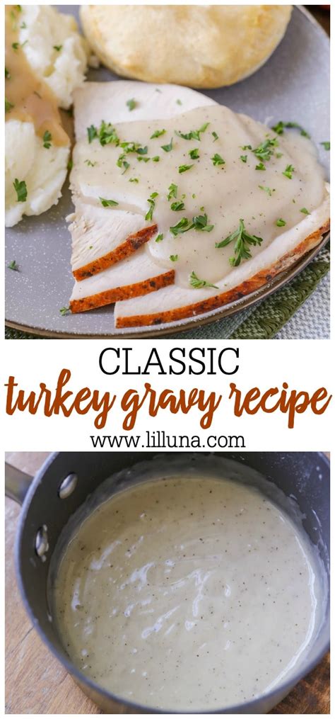 The Best Turkey Gravy {without Drippings} Lil Luna