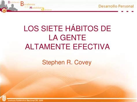 Ppt Los Siete H Bitos De La Gente Altamente Efectiva Powerpoint