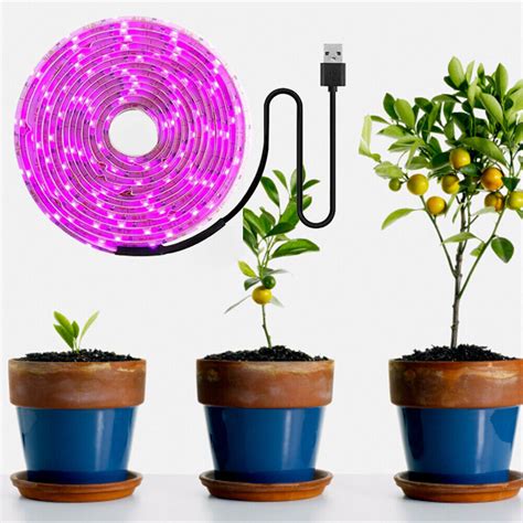 Full Spectrum USB Grow Lights Strip Plant Grow LED Lights Full Spectrum