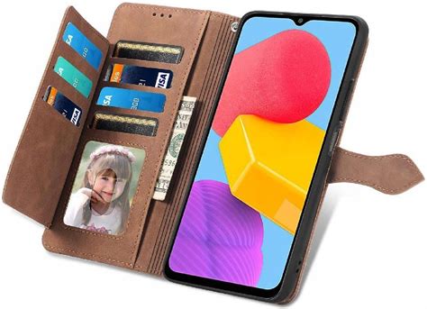 Etui Do Samsung M13 4G Styl Z Zamkiem Błyskawicznym Portfel Gniazdo Z