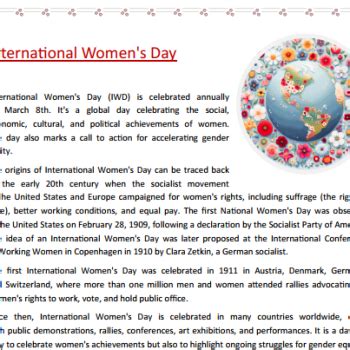 Materi L International Women S Day Mezin Rodn Den En