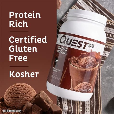 Quest Nutrition Chocolate Milkshake Prote Na En Polvo Y Galletas Y