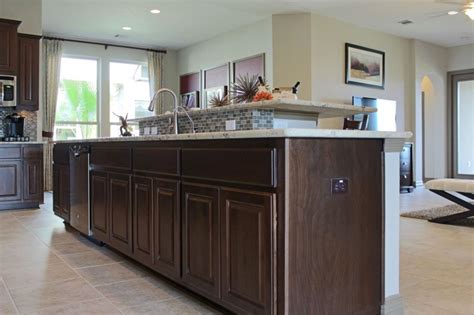 Kitchen Island Burrows Cabinets Central Texas Builder Direct Custom Cabinets