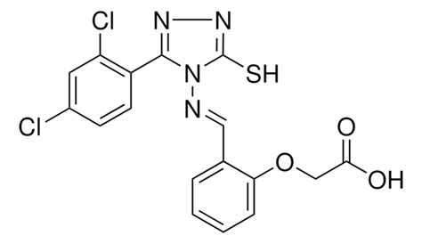 [2 E {[3 2 4 Dichlorophenyl 5 Sulfanyl 4h 1 2 4 Triazol 4 Yl]imino}methyl Phenoxy]acetic