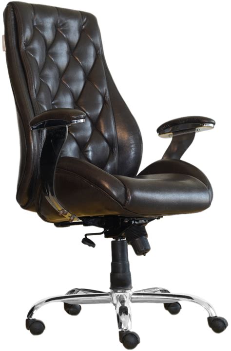 Leatherette High Back Boss Office Revolving Chair Fixed Arm At Rs