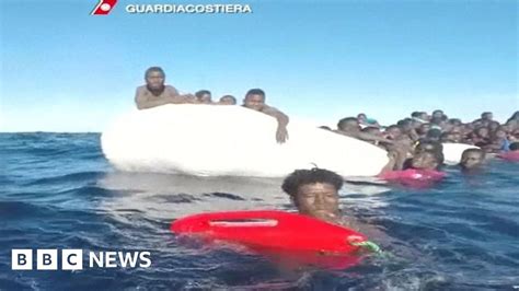 Migrants Drown In Years ‘first Sinking Off Libya Bbc News