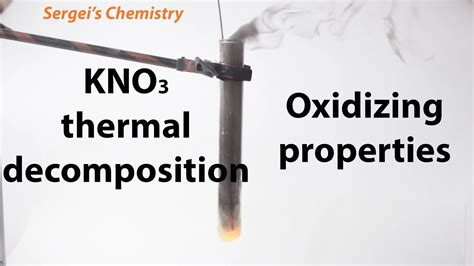 Kno Thermal Decomposition Test For Oxygen Evolved And Oxidizing