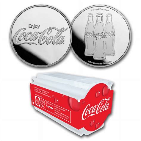 Coca Cola 1 Oz Silver Struck Coin Round Tube Of 20 Walmart