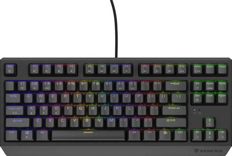 GENESIS genesis herní klávesnice THOR 230 TKL RGB Outemu Red Drátová