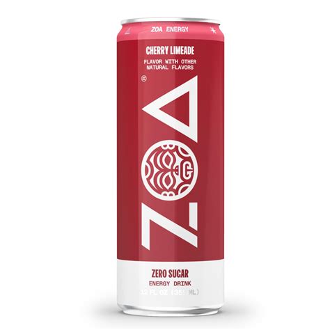 ZOA Energy Drink Cherry Limeade Zero Sugar 12 Fl Oz Can Walmart