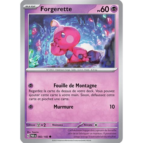 Forgerette 082 182 Carte Pokémon Commune Neuve FR