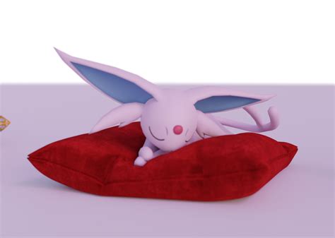 Espeon Sleep On A Pillow By Skypjverse On Deviantart