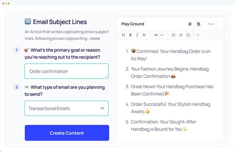 Free AI Email Subject Line Generator