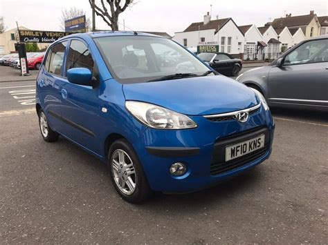 Hyundai I10 Blue 12 Petrol Manual 5 Door Hatchback 2010 Fantastic Car