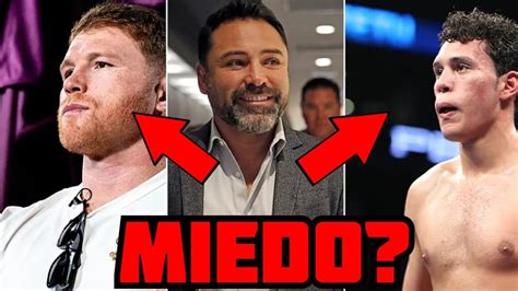 CANELO LE TIENE MIEDO A BENAVIDEZ SEGUN OSCAR DE LA HOYA CANELO ESTA