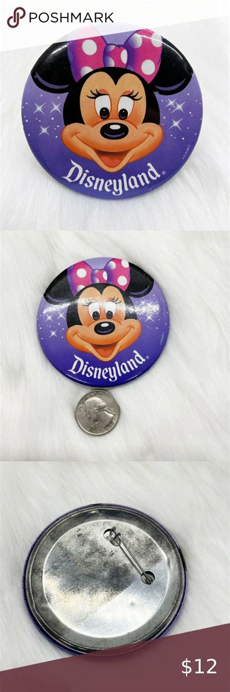 5 25 Vintage 80s Disney Minnie Mouse Disneyland Pin In 2022 Minnie