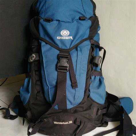 Tas Gunung Semi Kerir Eiger Wanderlust Raincover Model Kurung Ori