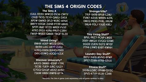 Free codes for sims 4 expansion packs - docuhor