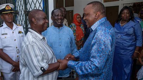 Live Raila Odinga Kalonzo And Uhuru Attends Raila Odinga Brother Sen