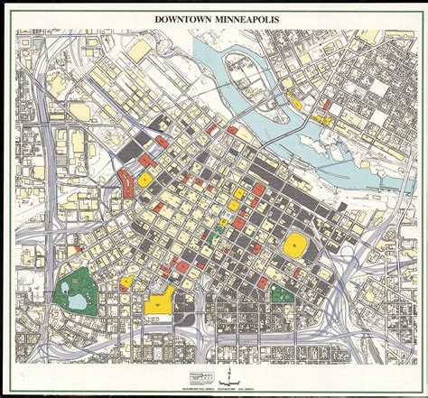 Printable Map Downtown Minneapolis Bars