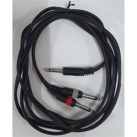 Cable 1 Plug 1 4 Stereo A 2 Plug 1 4 MONO Blindado REFORZADO 3 Metro