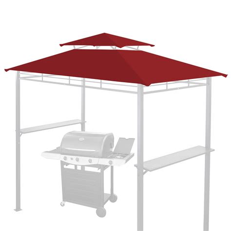 Sunny Tiered Replacement Canopy Only For 8x5ft Barbecue Gazebo Outdoor