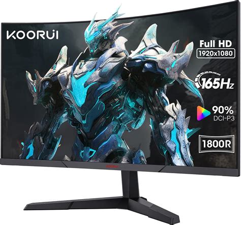 Koorui 24 Inch Computer Monitor Fhd 1080p Gaming Monitor 165hz Va 1ms