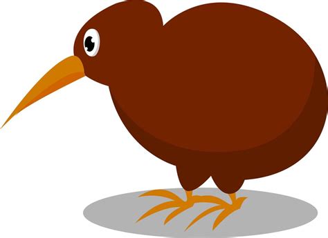 Bird kiwi, illustration, vector on white background. 13781659 Vector Art at Vecteezy