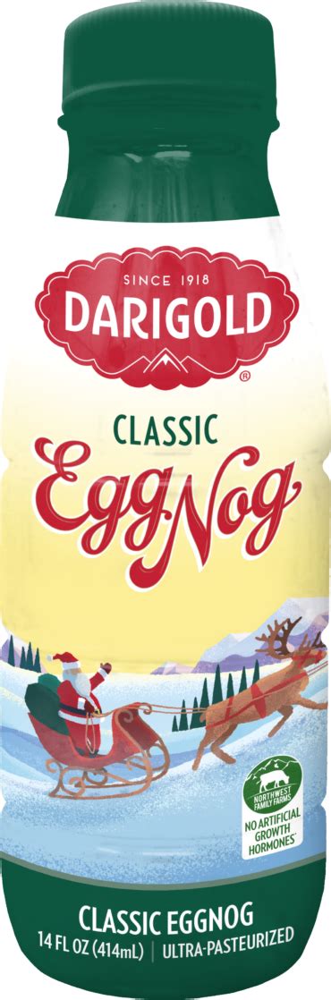 Classic Eggnog Single Serve Bottle Darigold