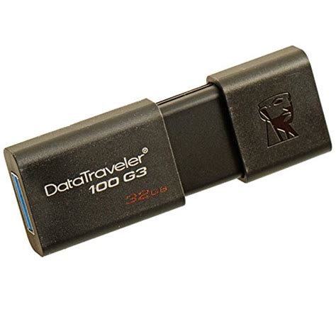 Kingston 32gb 100 G3 Usb 30 Datatraveler Dt100g332gb Black Pricepulse