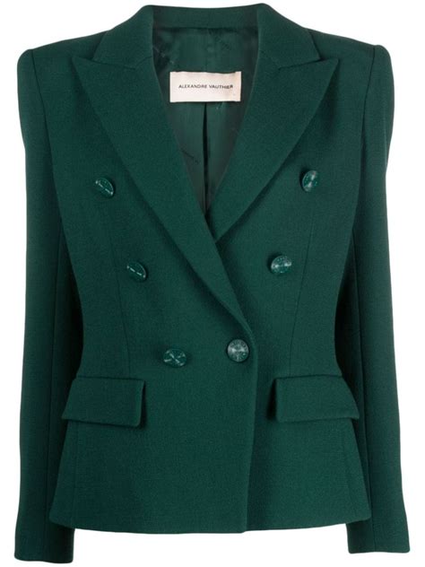 Alexandre Vauthier Blazer De L Abotoamento Duplo Farfetch In